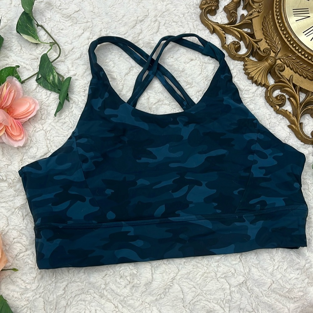 Blue Camo BuffBunny Sports Bra size 3X